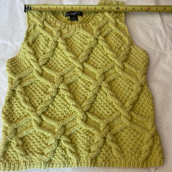 COMPANY by ELLEN TRACEY CHUNKY KNIT SLEEVES SWEATER TOP . - Picture 9 of 13